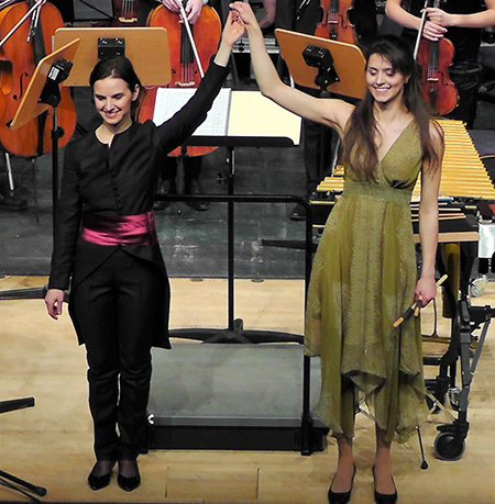 Dirigentin Oksana Lyniv und Percussionistin Vivi Vassileva