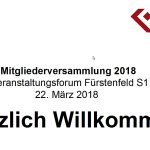 Mitgliederversammlung 2018 Kultuverein Fürstenfeld