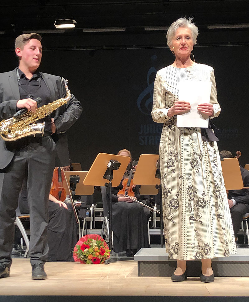 In der vom Kulturverein Fürstenfeld geförderten Reihe „Junge Stars in Fürstenfeld“ präsentierten sich die Geigerin Alma Keilhack und der Saxophonist Márton Bubreg 